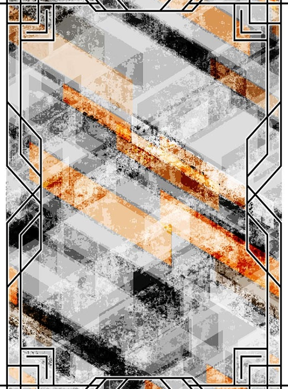 قالیچه و فرشینه سنتی و مدرن هال و پذیرایی برند رویان کد D139 سایت خرید برو