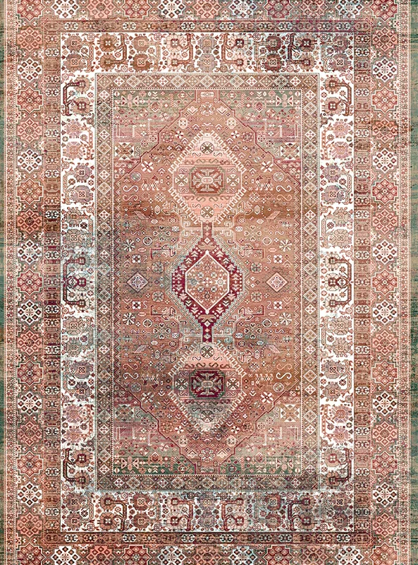 قالیچه و فرشینه مدرن هال و پذیرایی برند رویان کد F584 سایت خرید برو