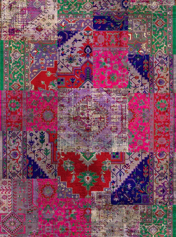 قالیچه و فرشینه مدرن هال و پذیرایی برند رویان کد F587 سایت خرید برو