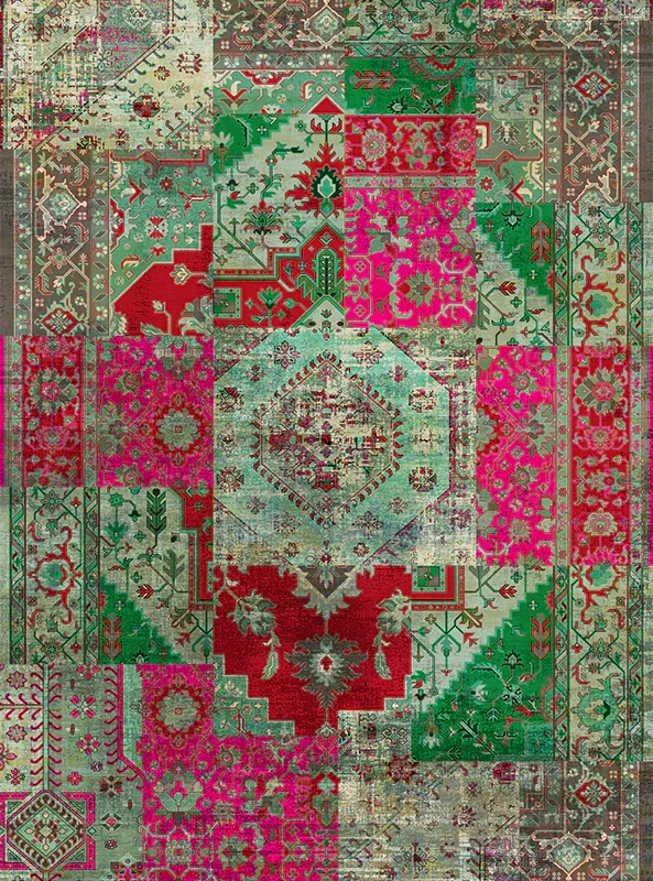 قالیچه و فرشینه مدرن هال و پذیرایی برند رویان کد F589 سایت خرید برو