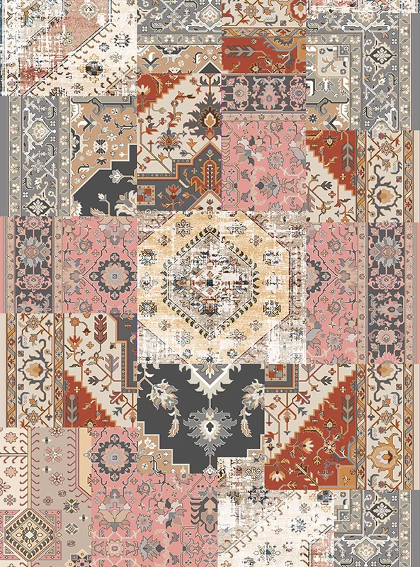 قالیچه و فرشینه مدرن هال و پذیرایی برند رویان کد F592 سایت خرید برو