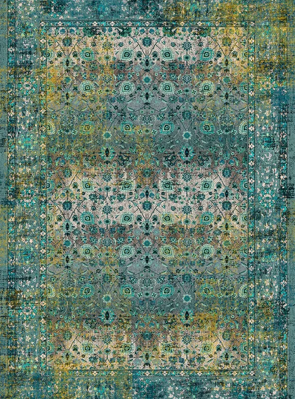 قالیچه و فرشینه مدرن هال و پذیرایی برند رویان کد F593 سایت خرید برو