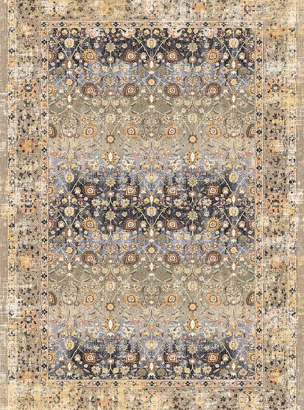 قالیچه و فرشینه مدرن هال و پذیرایی برند رویان کد F595 سایت خرید برو