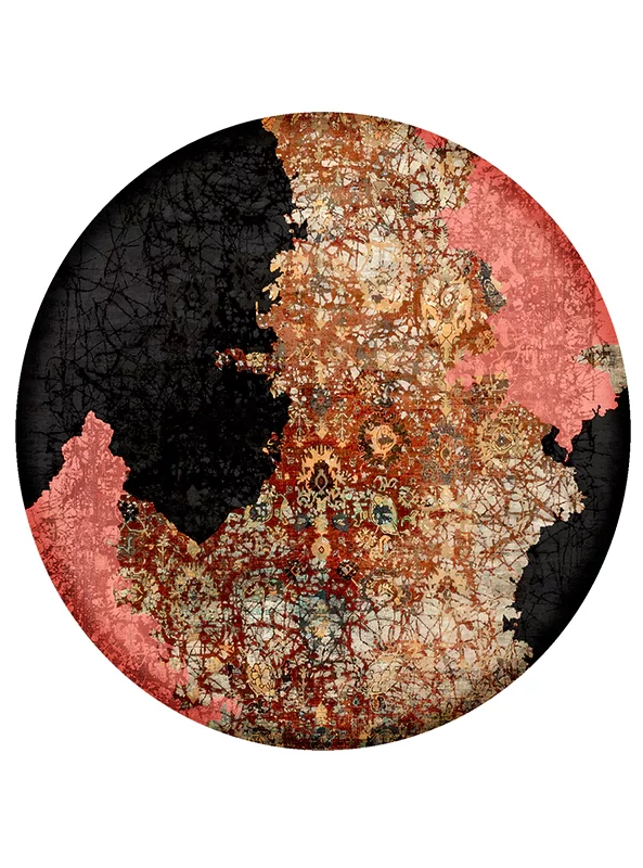 فرشینه گرد و مدرن هال و پذیرایی برند رویان کد Da3 سایت خرید برو