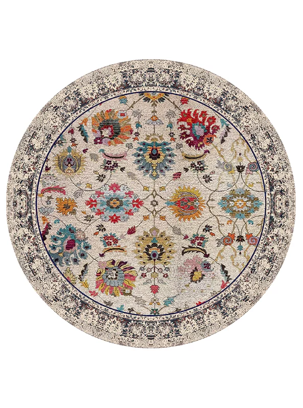 فرشینه گرد و مدرن هال و پذیرایی برند رویان کد Da6 سایت خرید برو