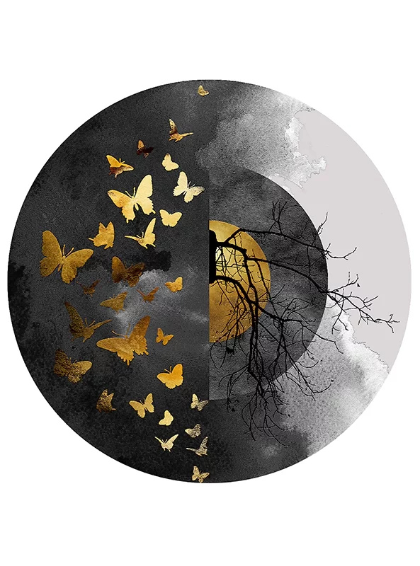 فرشینه گرد و مدرن هال و پذیرایی برند رویان کد Da12 سایت خرید برو