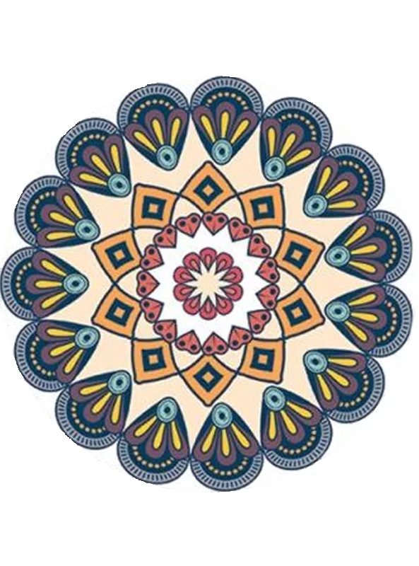 فرشینه گرد و مدرن هال و پذیرایی برند رویان کد De63 سایت خرید برو