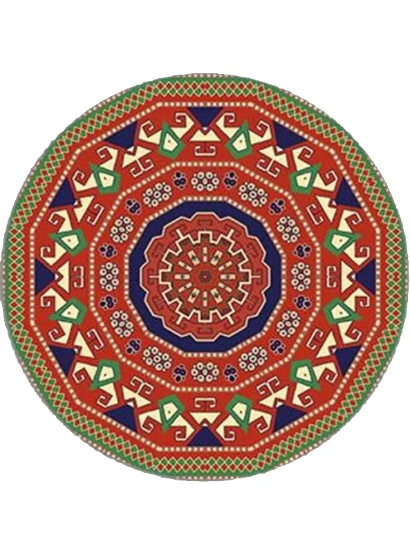 فرشینه گرد و مدرن هال و پذیرایی برند رویان کد De66 سایت خرید برو