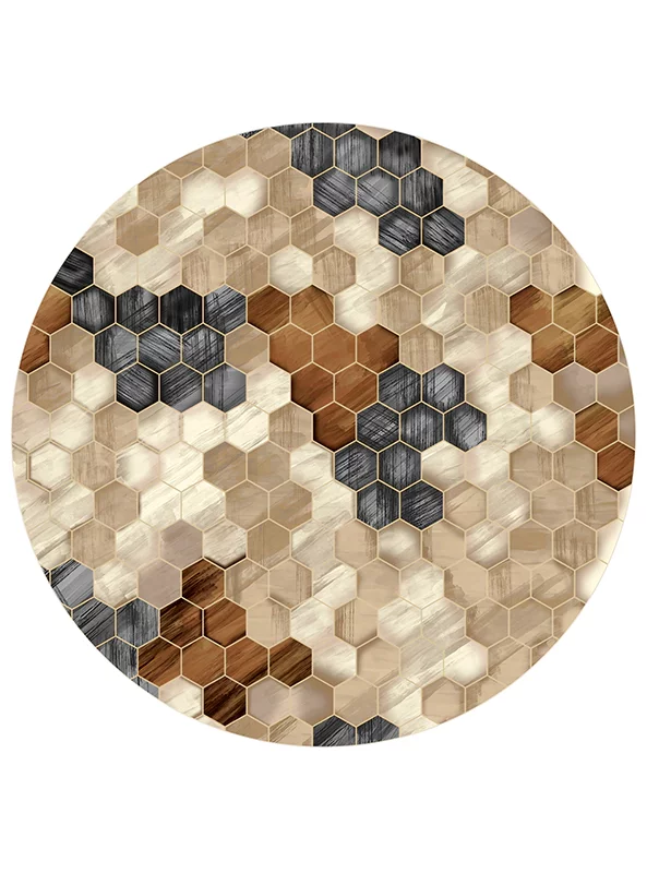 فرشینه گرد و مدرن هال و پذیرایی برند رویان کد F17 سایت خرید برو