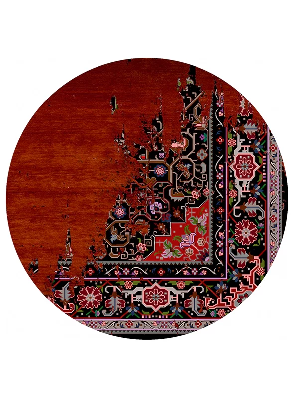 فرشینه گرد و مدرن هال و پذیرایی برند رویان کد F27 سایت خرید برو