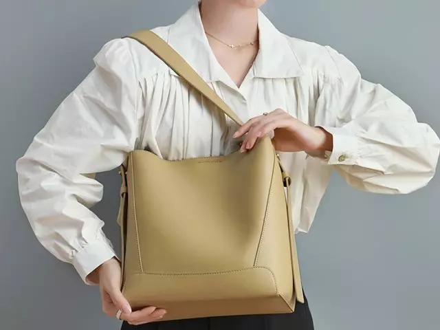 کیف دوشی زنانه چرمی با ظرفیت بزرگ new women's leather shoulder crossbody bag 5478