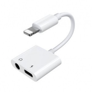 مبدل لایتنینگ با قابلیت اتصال همزمان شارژر و هندزفری Joyroom Lightning to 3.5mm+Lightning S-Y105