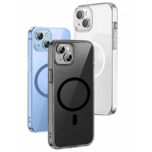 قاب مگنتی شفاف آیفون 14 پلاس 6.7 اینچ ویوو Wiwu Crystal Magnetic Phone case for IP14/6.7&#39;&#39; Plus MCC-101