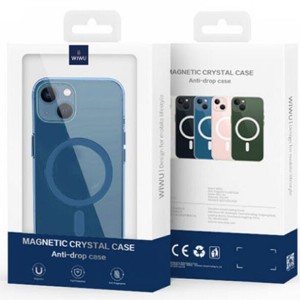 قاب مگنتی شفاف آیفون 14 پلاس 6.7 اینچ ویوو Wiwu Crystal Magnetic Phone case for IP14/6.7&amp;#39;&amp;#39; Plus MCC-101