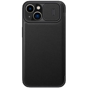 کیف چرمی و پارچه ای آیفون نیلکین Nillkin iPhone 14 Plus Qin Pro Plain Leather + Cloth Case