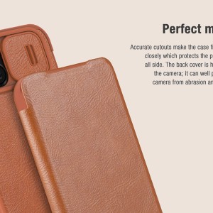 کیف آیفون 14 نیلکین Nillkin Apple iPhone 14/13 Qin Pro Leather Case