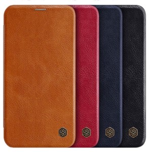 کیف چرمی نیلکین آیفون Nillkin Qin Leather Case iPhone 12 mini