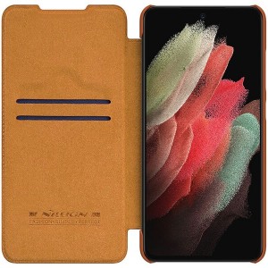 کیف چرمی نیلکین سامسونگ Nillkin Samsung Galaxy S22 Ultra Qin Pro leather cas