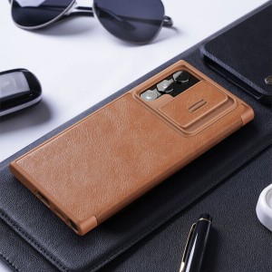 کیف چرمی نیلکین سامسونگ Nillkin Samsung Galaxy S22 Ultra Qin Pro leather cas