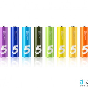 باتری قلمی رنگین کمانی شیائومی Xiaomi Rainbow Zi5 AA 1.5 V Battery Pack Of 10