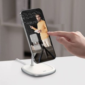 استند شارژر وایرلس بیسوس Baseus Swan Magnetic Desktop Bracket Wireless Charger