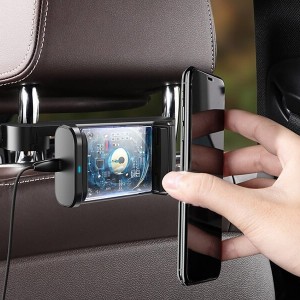 پایه نگهدارنده و شارژر وایرلس گوشی پشت صندلی خودرو Baseus Energy Storage Backseat Holder Wireless Charger