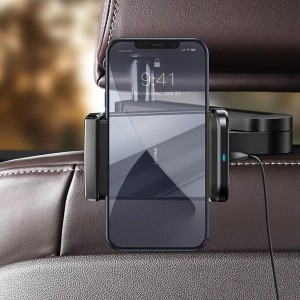 پایه نگهدارنده و شارژر وایرلس گوشی پشت صندلی خودرو Baseus Energy Storage Backseat Holder Wireless Charger