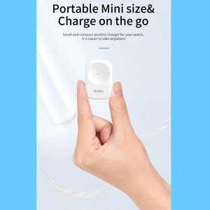 مینی شارژر وایرلس اپل واچ مغناطیسی ویوو WiWU Wireless Charger for APPLE watch M16