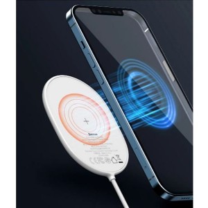 شارژر وایرلس مگنتی بیسوس Baseus BS-W518 Light Magnetic Wireless Charger