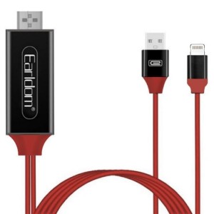 کابل لایتنینگ به اچ دی ام آی ارلدام Earldom Lightning to HDTV Cable ET-W5 2M