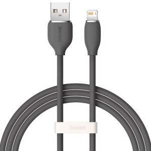 کابل یو‌اس‌بی به لایتنینگ بیسوس Baseus CAGD000004 Jelly Liquid Silica Gel USB to iP Fast Charging Data Cable 2.4A 1.2M