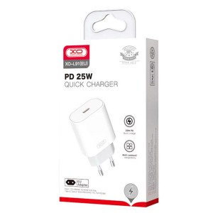 شارژ دیواری تایپ سی 25 وات ایکس او XO L91 PD25W Wall Charger