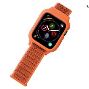 بند سیلیکونی اپل واچ سری 3/4/5 سایز 38/40 میلی متر پورودو Porodo iGuard Apple Watch 3/4/5 38/40mm Strap + ShockProof Case