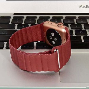 بند اپل واچ 42/44 میلی‌متری سری 1/2/3/4/5 کوتتسی Cottetci W7 leather back loop band WH5206-BK