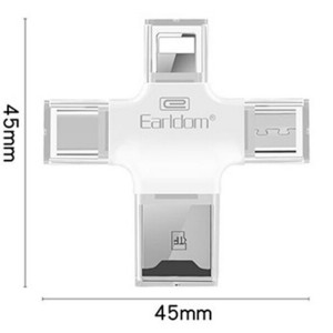 کارت خوان چهار سر ارلدام Earldom ET-OT20 All-in-One Card Reader