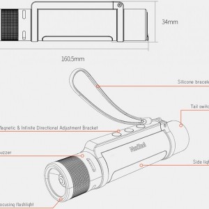 چراغ قوه و پاوربانک 6 کاره شیائومی Xiaomi NE20030 NexTool Outdoor 6 in 1 Thunder Flashlight