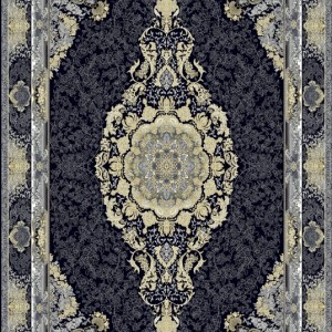 فرش‌ماشینی 700شانه درجه1 ابعاد متنوع طرح آرشا 8 رنگ زمینه مشکی دودی کیفیت ضد حساسیت .فرش قسطی