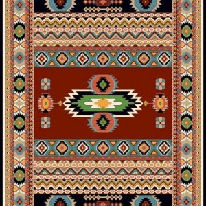 فرش ماشینی 700 شانه درجه 1 طرح گبه ماندگار 4 متری زمینه چند رنگ غلبه قرمزکد 112 | گبه کیفیت ضد حساسیت فرش قسطی