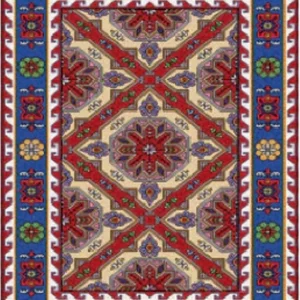 قالیچه و فرشینه سنتی و مدرن هال و پذیرایی برند رویان کدZ297 سایت خرید برو