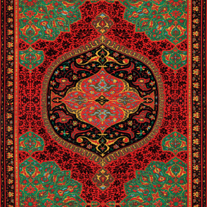 قالیچه و فرشینه سنتی و مدرن هال و پذیرایی برند رویان کدZ364 سایت خرید برو