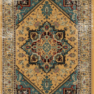 قالیچه و فرشینه سنتی و مدرن هال و پذیرایی برند رویان کدZ418 سایت خرید برو