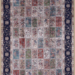 قالیچه و فرشینه سنتی و مدرن هال و پذیرایی برند رویان کد D123 سایت خرید برو