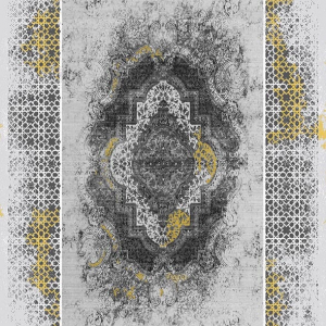 قالیچه و فرشینه سنتی و مدرن هال و پذیرایی برند رویان کد D128 سایت خرید برو