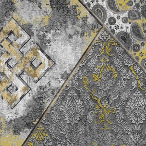 قالیچه و فرشینه سنتی و مدرن هال و پذیرایی برند رویان کد D151 سایت خرید برو