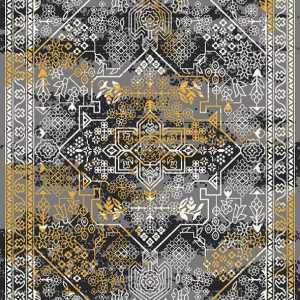 قالیچه و فرشینه سنتی و مدرن هال و پذیرایی برند رویان کد D172 سایت خرید برو