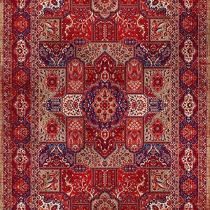 قالیچه و فرشینه سنتی و مدرن هال و پذیرایی برند رویان کد D188 سایت خرید برو