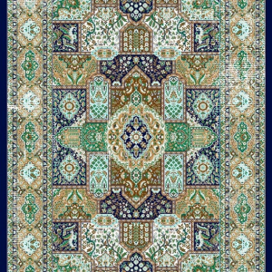 قالیچه و فرشینه سنتی و مدرن هال و پذیرایی برند رویان کد D248 سایت خرید برو