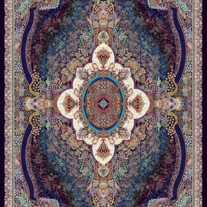 قالیچه و فرشینه سنتی و مدرن هال و پذیرایی برند رویان کد D257 سایت خرید برو