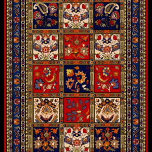 قالیچه و فرشینه سنتی و مدرن هال و پذیرایی برند رویان کد D266 سایت خرید برو