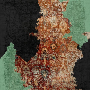 قالیچه و فرشینه سنتی و مدرن هال و پذیرایی برند رویان کد D282 سایت خرید برو